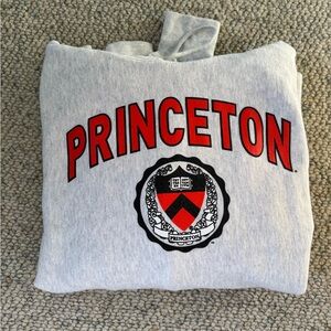 Men’s Princeton University Light Heather Grey Pullover Hoodie Size XL